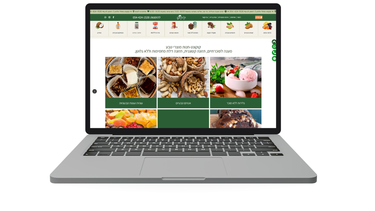 דוגמה לבניית אתר